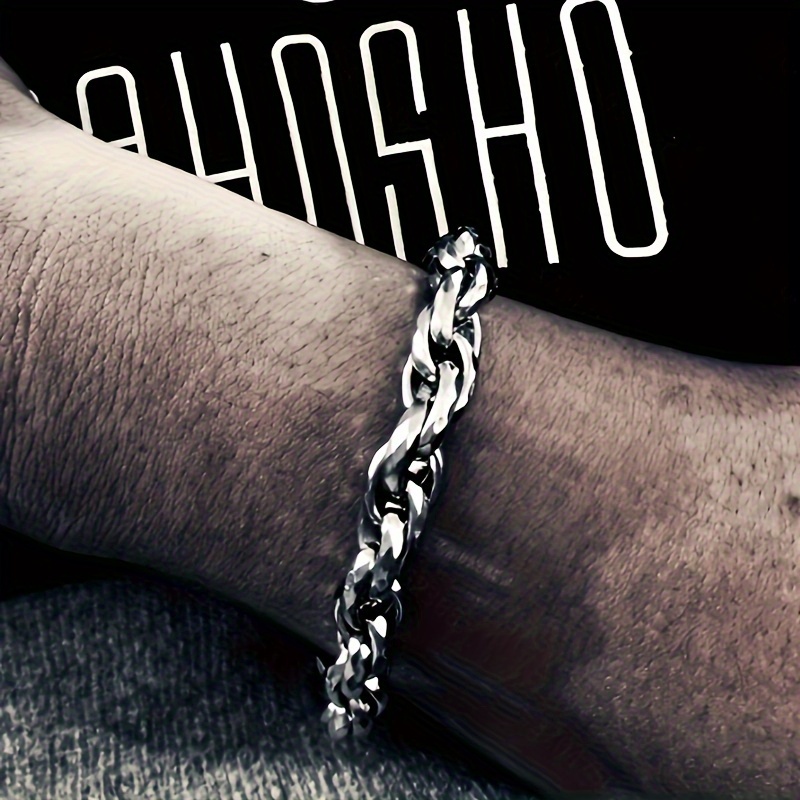 Men's Thick Stainless Steel Cuban Chain Set