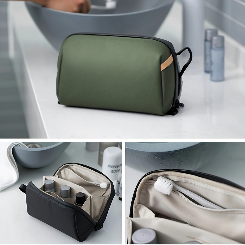 

Waterproof Travel Toiletry Bag - Spacious & Portable, Odorless Pu Material For Business Trips