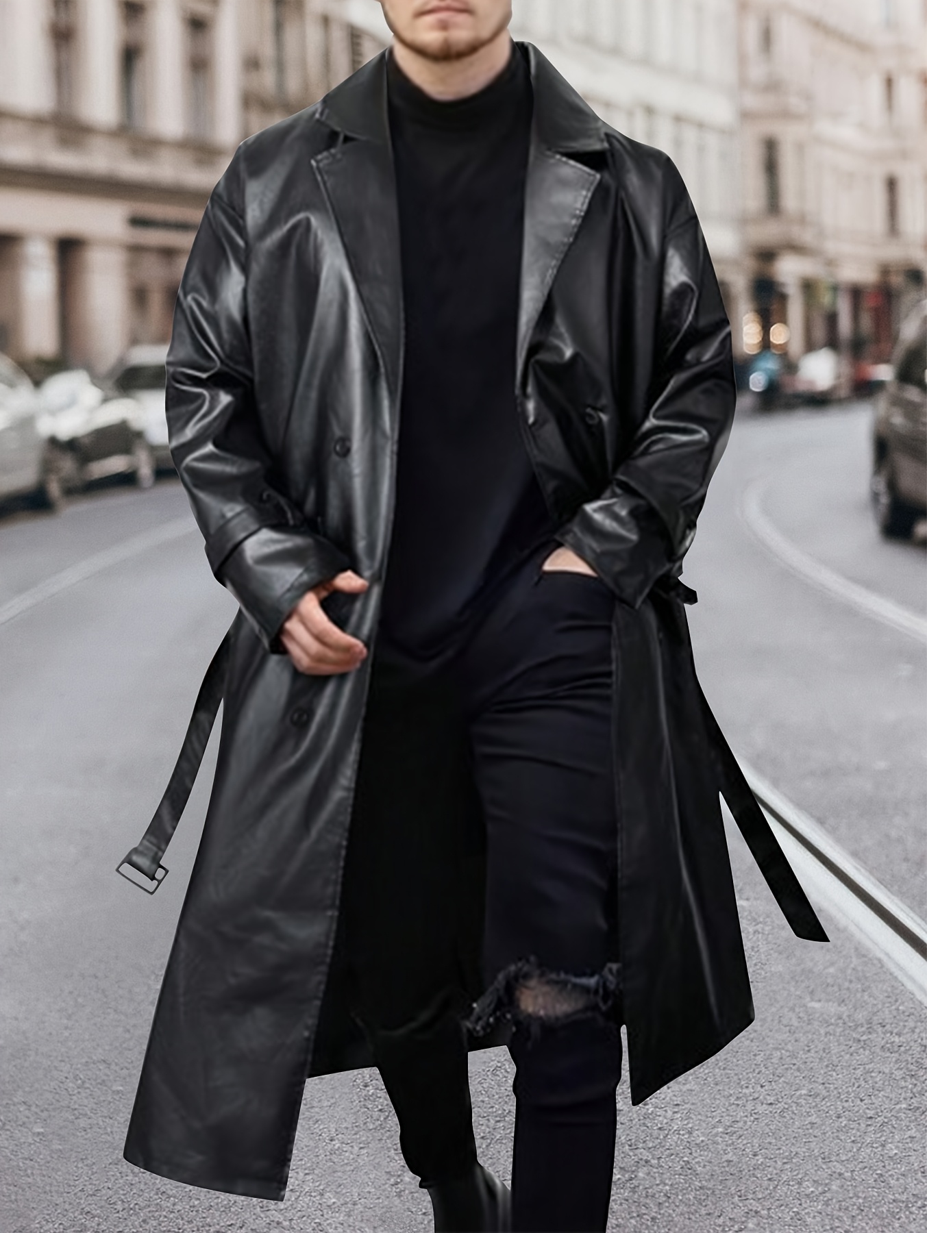long jacket men sold on Temu United States