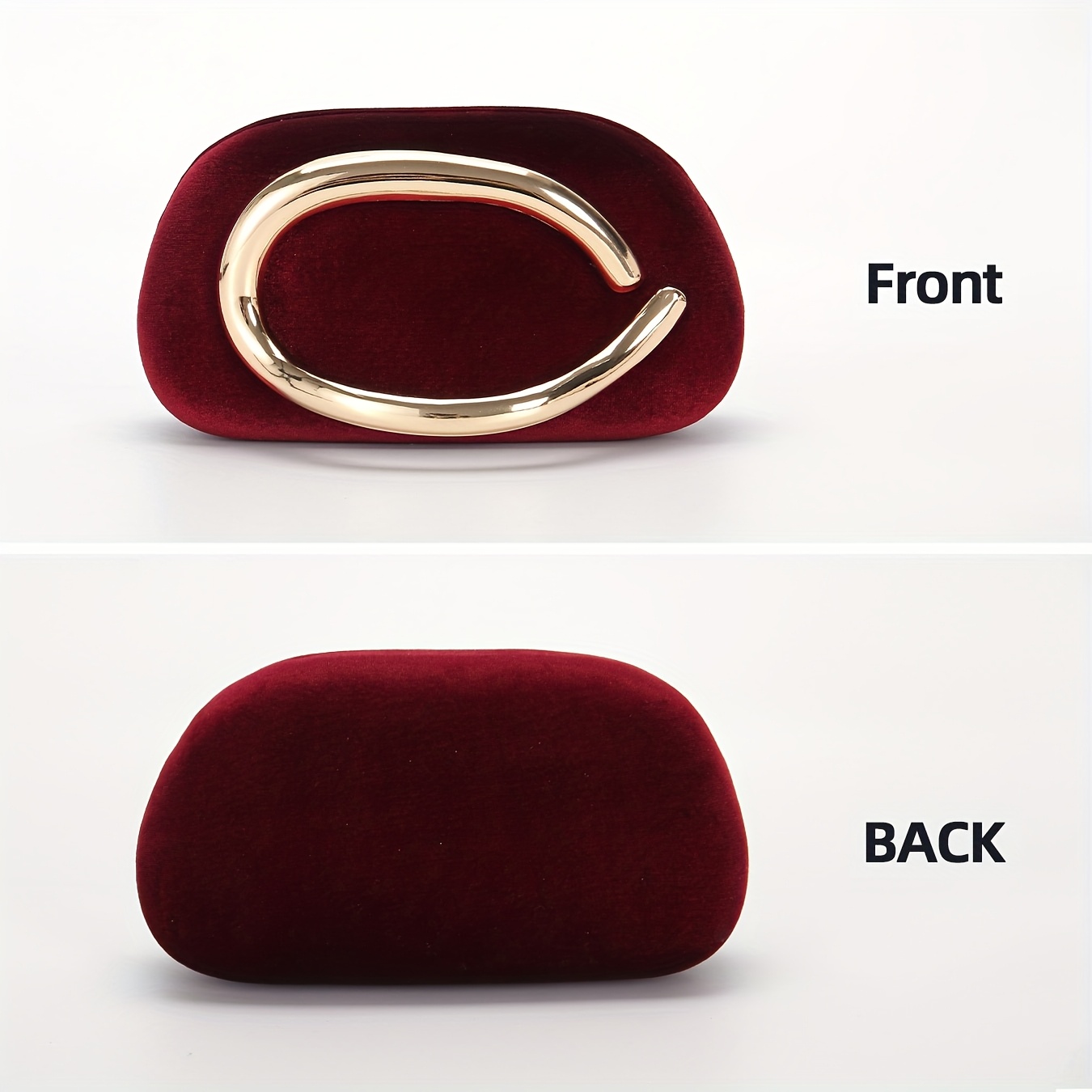 [2025 New Plush Clutch] Elegant Silky Plush Fashion Evening Clutch for Women | 2025 New, Metal Handle Handbag, Comes with a Shoulder Chain to Be Used As a Crossbody Bag | Suitable for Dinners, Parties, Weddings, And More