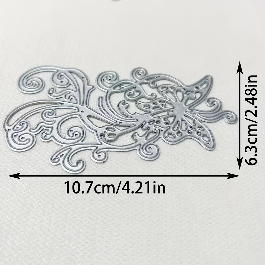 TEMU 1pc Flowers Metal Die Cut, Diy Scrapbooking Embossing Stencil, Handmade Greeting Card Making Metal Cutting Dies, Gift Card Making Tools