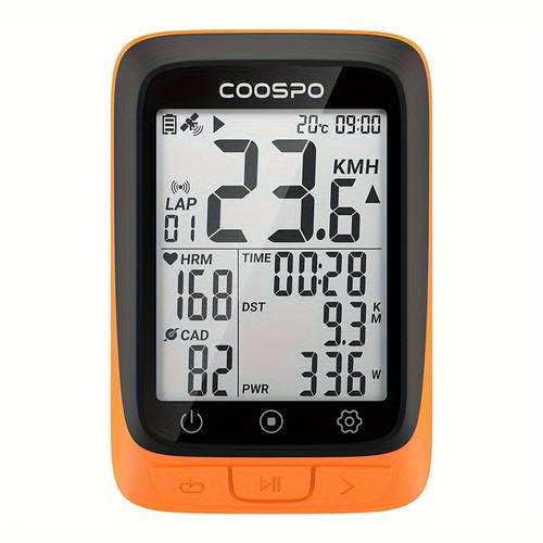 bc107 έξυπνος υπολογιστής με gps, ασύρματο οδόμετρο και ταχύμετρο, με οθόνη 2.4 ιντσών, ble5.0, +, gps και bds