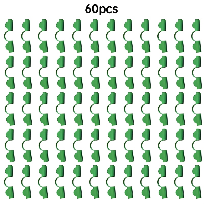 E-shop 60 Gewächshaus-Clips, Kunststofffolien-Befestigungen für insektensichere Netze, Faserstangen-Clips, Folien-Press-Clips, winddichtes rutschfestes