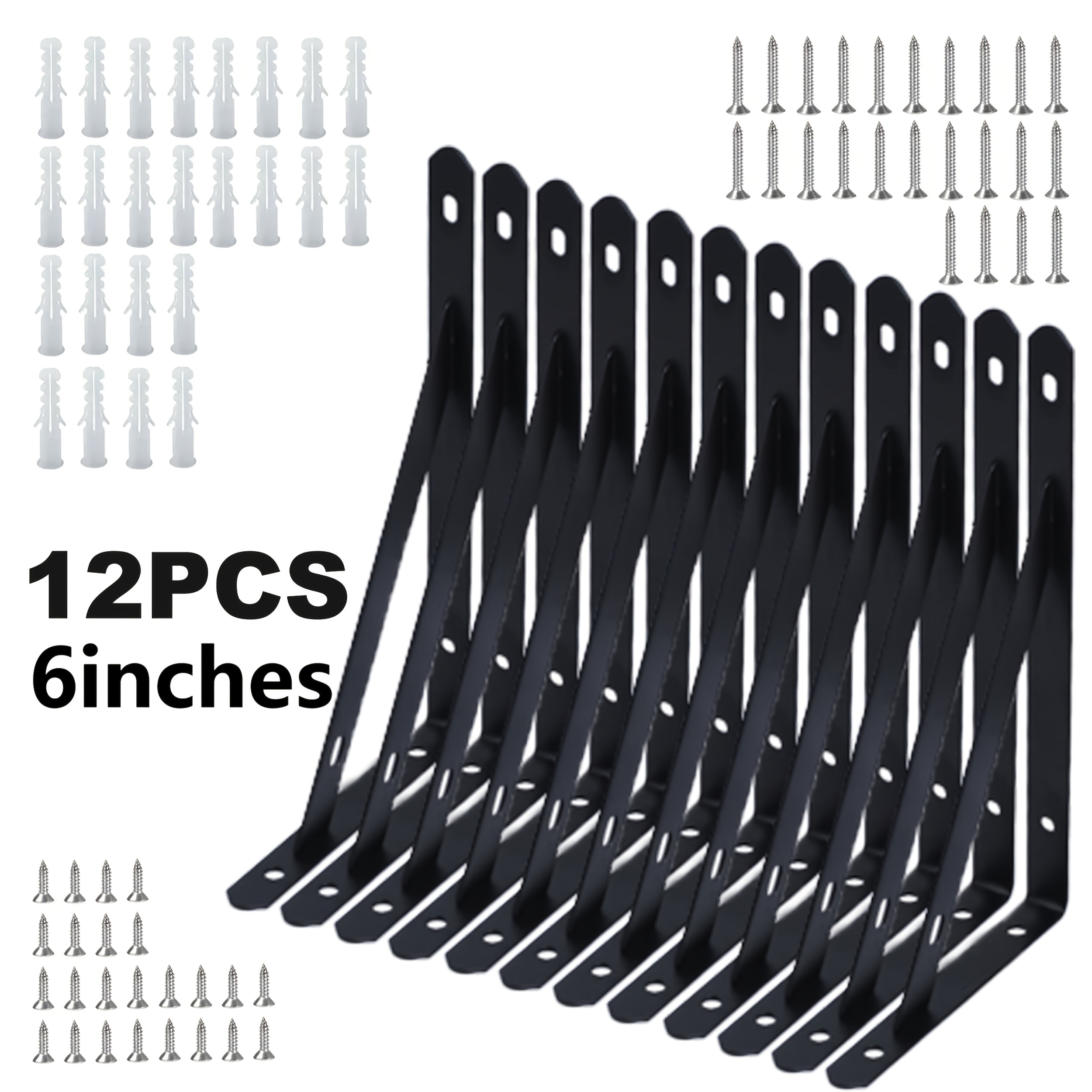 Sossai Staffe Da Parete 2 Pezzi FSHR 120x120 Mm In Alluminio – Supporto - Foto 5