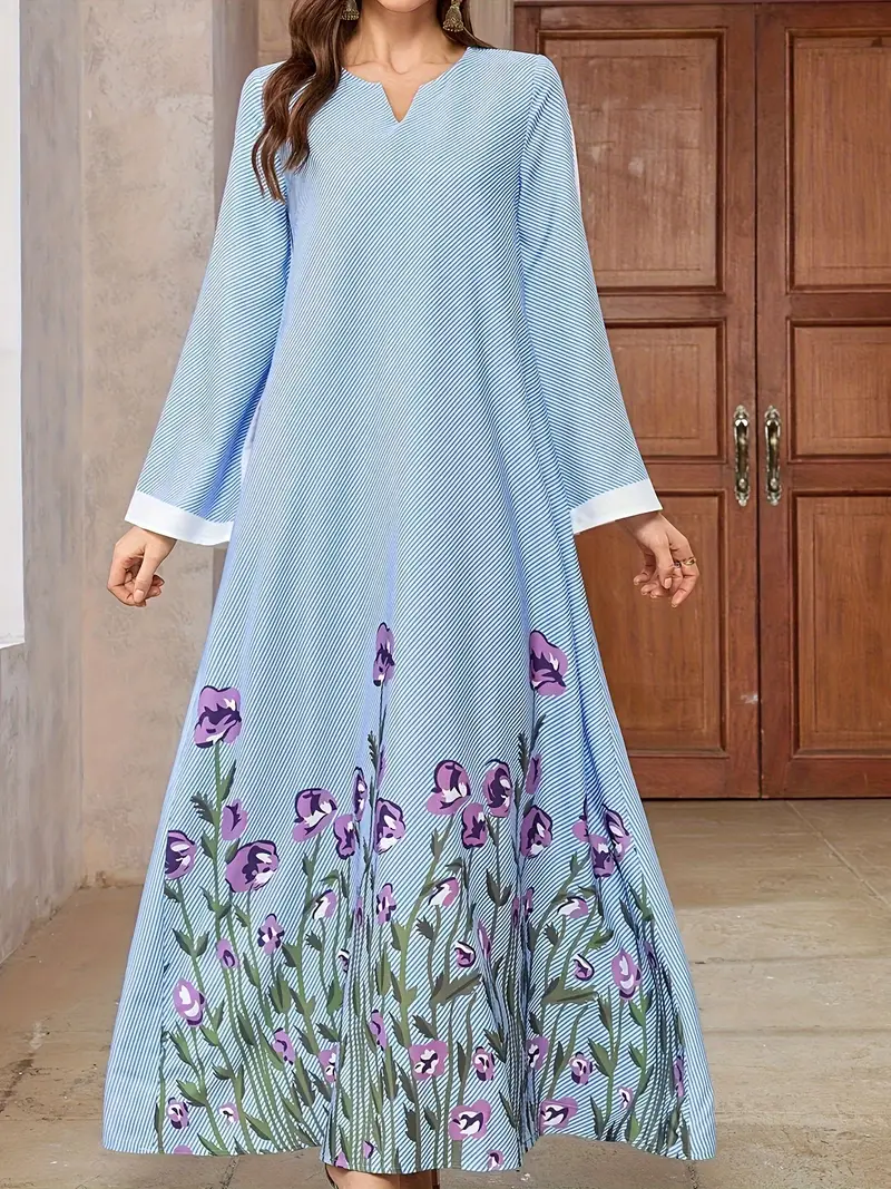 womens middle eastern inspired long dress vibrant floral - Temu Mauritius womens middle eastern inspired long dress vibrant floral - Temu Mauritius