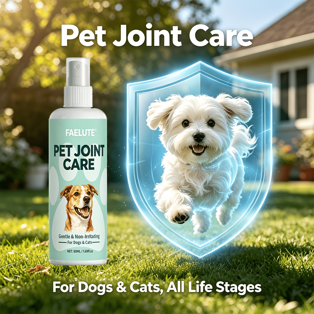 FAELUTE Pet Bee Venom Joint Care Spray - for Senior & Young Pets, Daily Joint Comfort Support, Gentle Spray Formula for Dogs & Cats