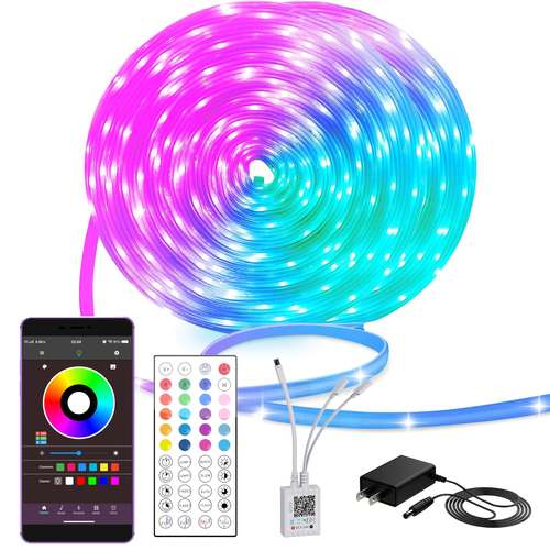 Permanent Outdoor Eaves Lights – 50/100/150FT – Smart RGB+IC, Bluetooth, APP Control, IP67