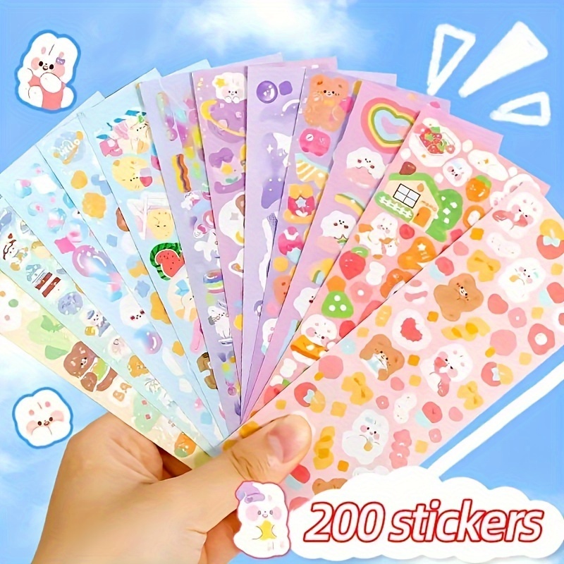 

200 Cute Cartoon Stickers, Diary Stickers, Diy Stickers, Random Styles, Great Christmas, Halloween, Thanksgiving Gifts, New Year Gifts, Valentine's Day Gifts, Easter Gifts