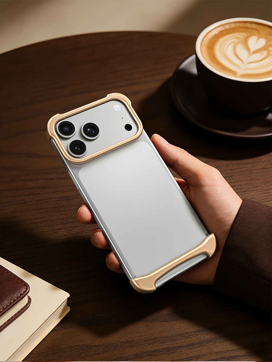 Phone Case: Aluminum SEBS Rubber Metal Bumper Double-layer Arc Case Phone Case for iPhone 17 Pro Max 17 Air Pro Unique Design High-strength Phone Cover Minimalist Case Bare-metal Feel