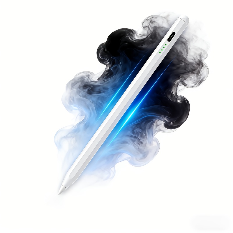 E-shop Hochpräziser, empfindlicher kapazitiver Stylus-Touch-Stift, inklusive 2 austauschbaren Spitzen + Datenkabel, USB-aufladbarer Akku, geeignet für