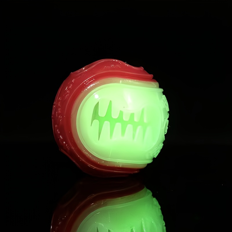 Image of Random Assorted Color Interactive Dog Toy - Squeaky Chew Toy With Treat Dispenser And -the-dark Ball, Suitable For Small Dogs, For Teeth Cleaning And Training
