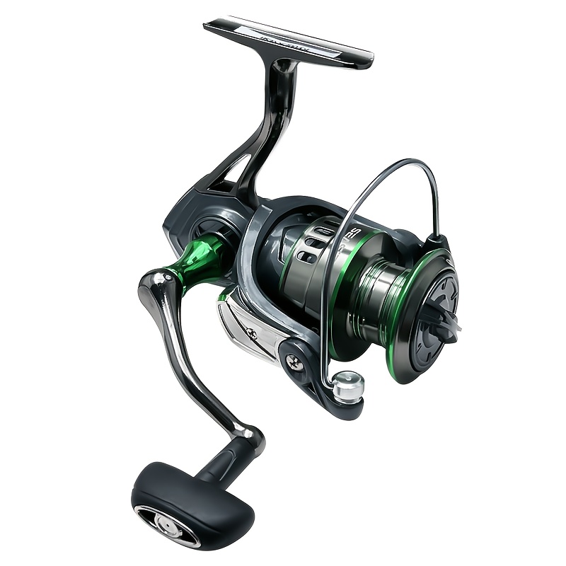 TEMU High-performance Spinning Fishing Reel With 14+1 Bb, 5.2:1/4.7:1 Gear , Max Drag 15kg - Ideal For Saltwater Fishing, 1000-