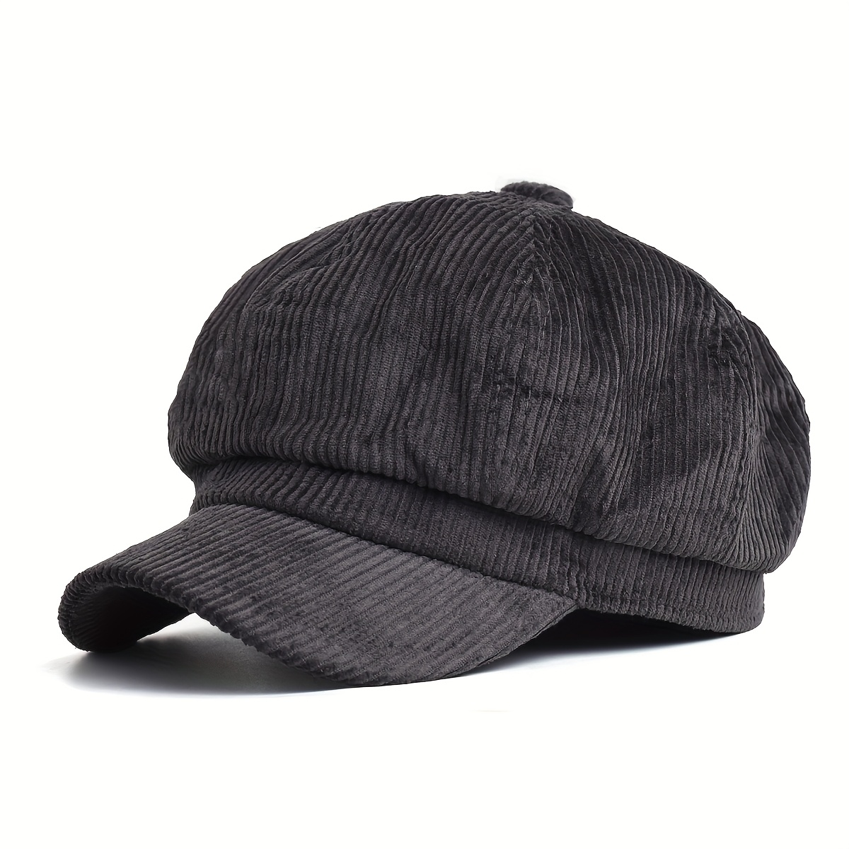 corduroy newsboy cap female coffee vintage hat women autumn - Temu