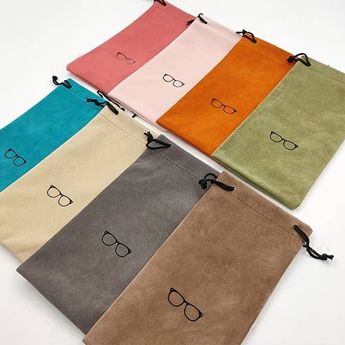 glasses case glasses bag colorful fleece pouch fresh bundle pocket compact portable eyeglass cloth storage bag