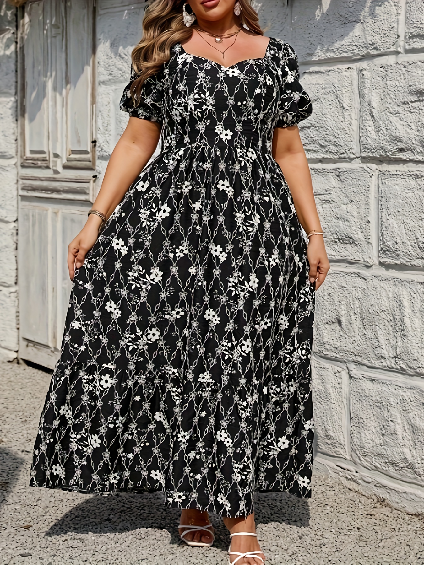 plus size womens elegant black formal semi formal dress Temu