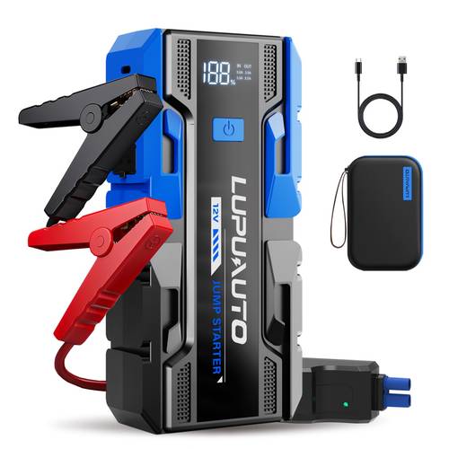 10000a automotive starter 12v pack with 3 mode flashlight and jumper cables suitable for cars motorcycles suvs pickup trucks christmas and new year gifts