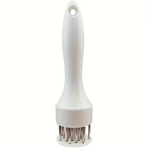 12 16 needle black and white universal professional manual meat tenderizer stainless steel needles tenderize meat suitable for steak and chicken with a non slip handle