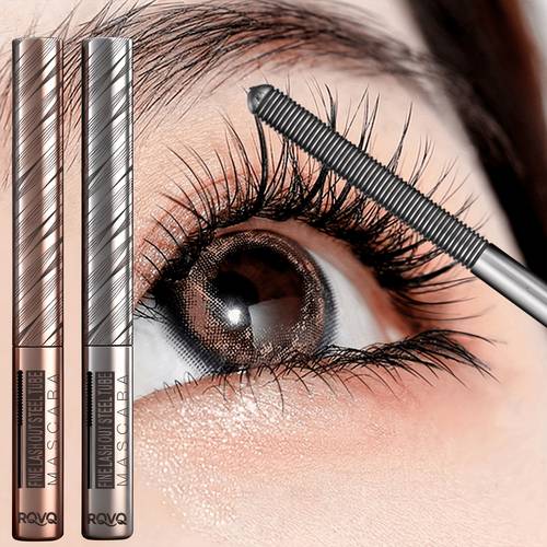 5g metal waterproof mascara washable black and brown metal brush head 5d curling effect natural length and volume formula lashes smudge proof and free long lasting effect