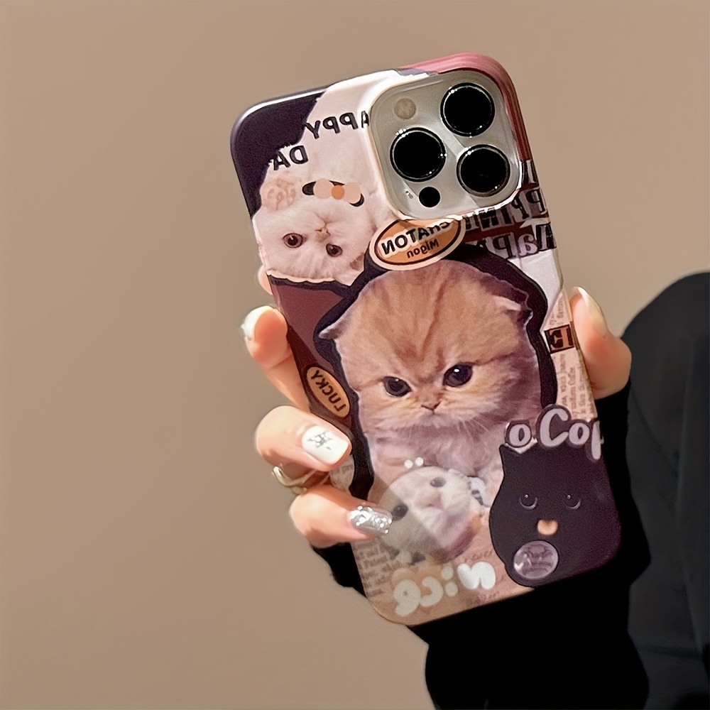 Aliens Fishing Cats Graphic Protective Silicon Phone Case - Temu