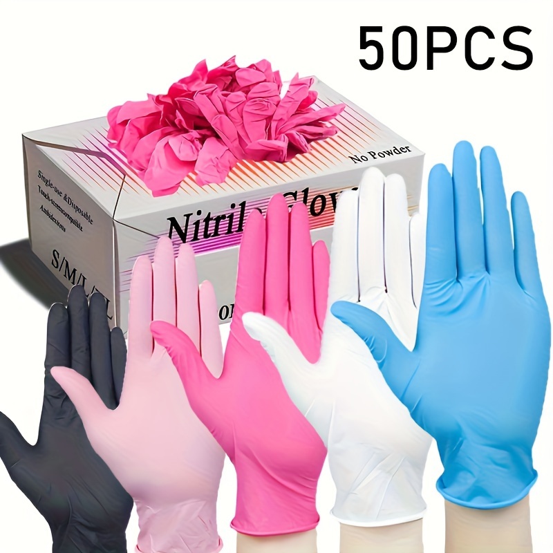 Nitrile Rubber Gloves Latex And Nitrile Gloves Difference Blue