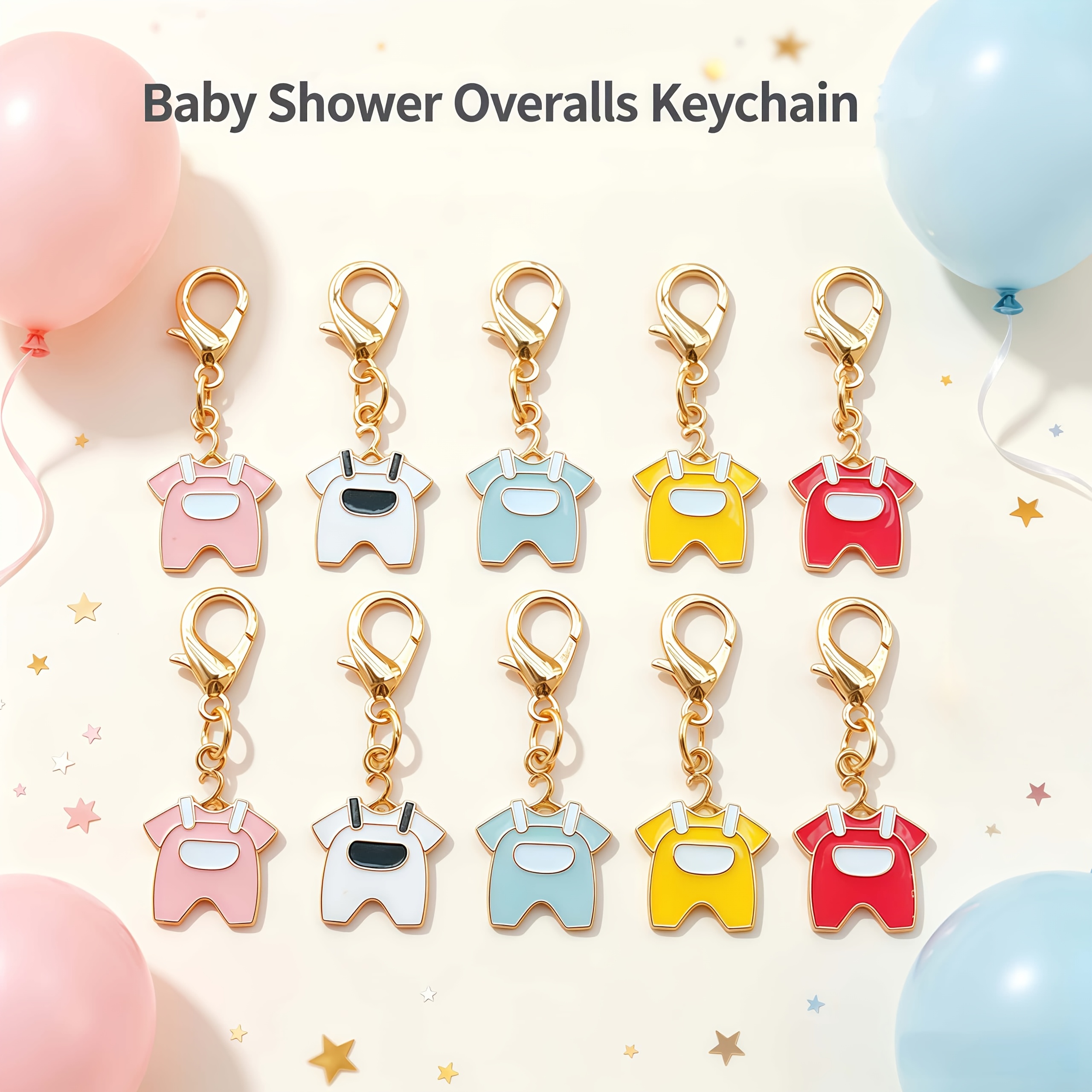 TEMU Portachiavi a forma di tutina carini, 5 pz/10 pz, regali per e piccoli, ciondoli per borse, per feste di compleanno, baby shower, feste di del