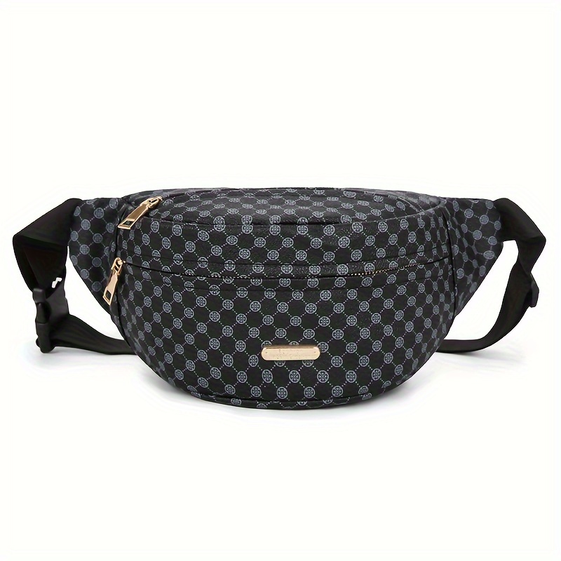 Men's High-end Pu Waist Bag, Fashionable And , Suitable For Street , Work, And Commuting Storage
