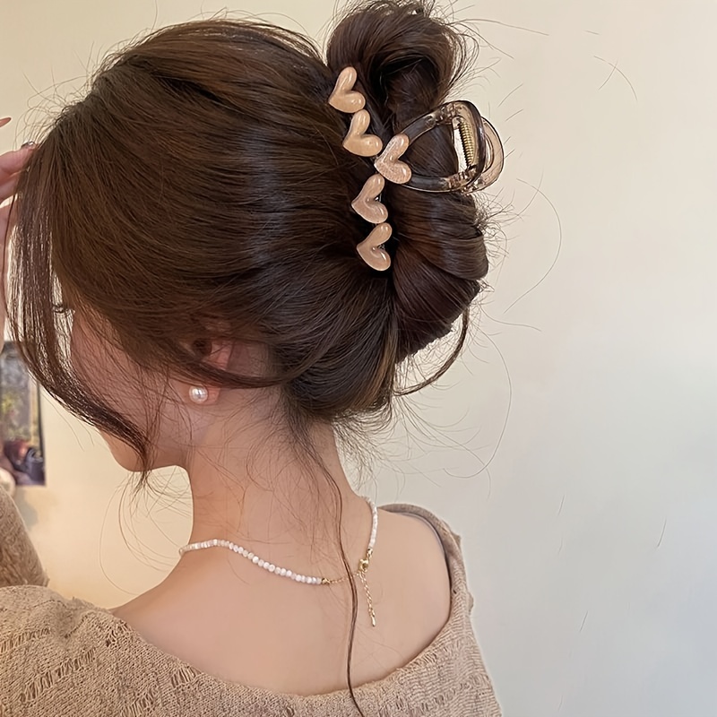 Fresh Korean Style ~ Grab Clip Female 2024 New High-end Headdress Hairpin Back Of Shark Clip Ins