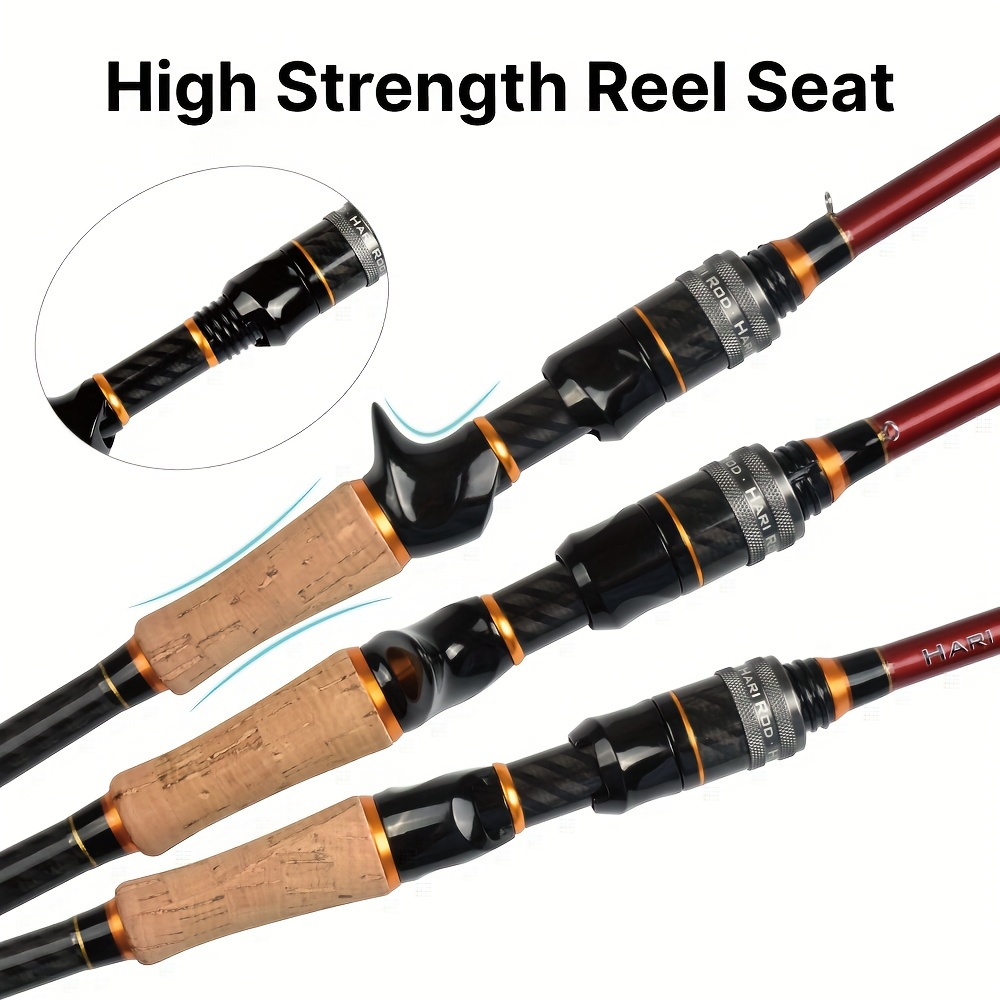 High Carbon Casting Fishing Rod Includes 2 Tips - Temu