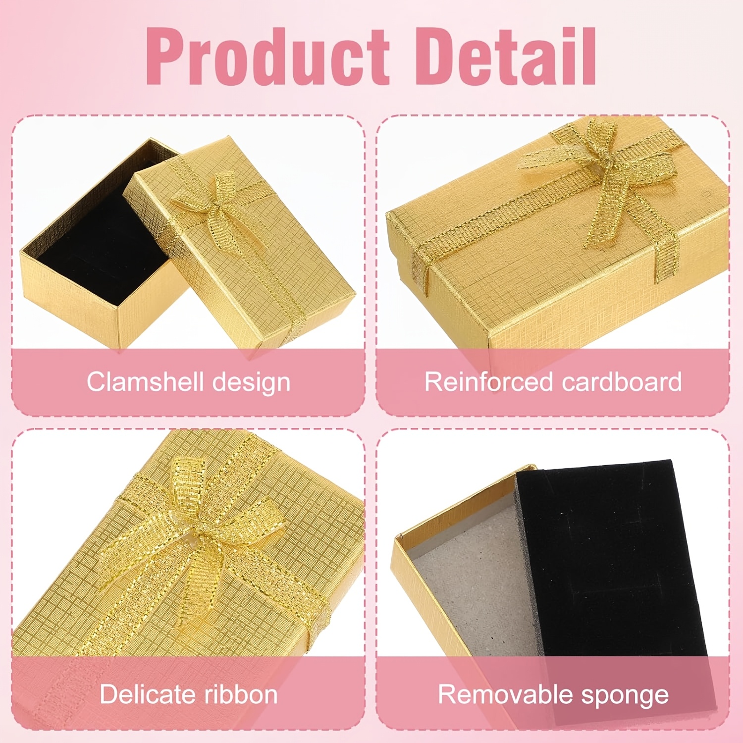 36pcs Bulk Small Paper Gift Boxes with Lids
