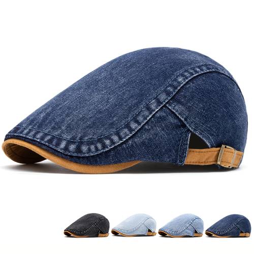 item picture retro newsboy cap for unisex solid color non stretch suitable for casual attire hand washable dry vintage cap perfect gift for casual or formal outfits