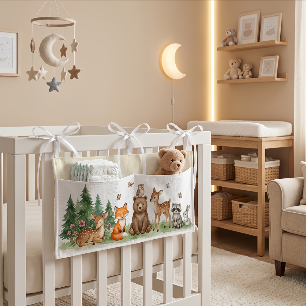Rustic Woodland Forest Double Pockets Hanging Organizer
