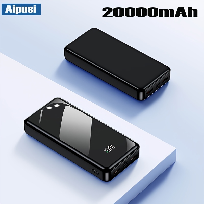 20000mah 22.5w Fast Charging Power Bank, Pd Bidirectional Portable External Battery With Led Digital Screen, Output For Travel Mobile Phone Charger