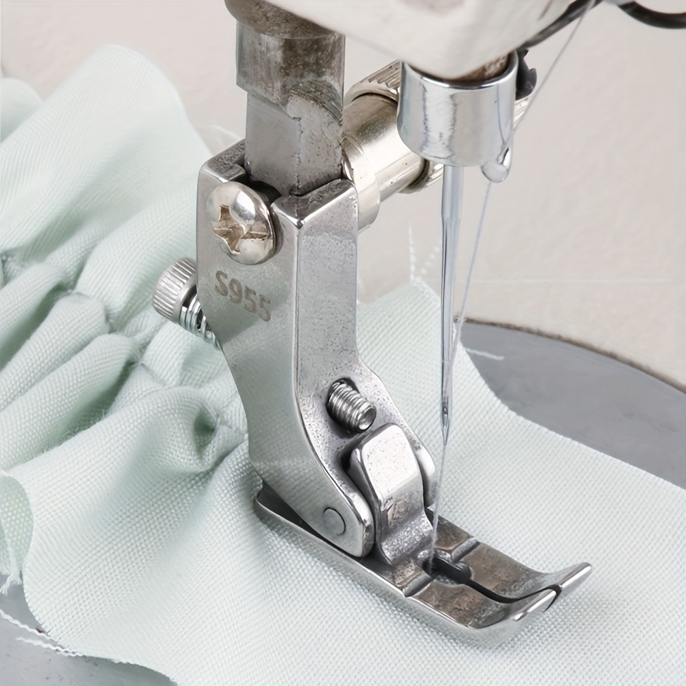 

Universal Adjustable Pleat & Ruffle Sewing Presser Foot - Easy Fabric Manipulation, Enhanced Sewing Efficiency, Compatible With Most Machines