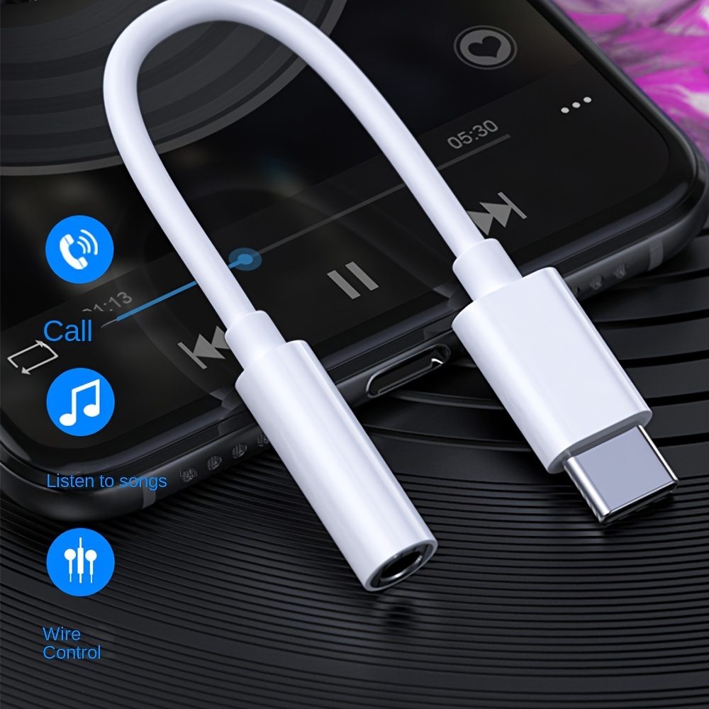 1pc/2pcs Tipo c Adaptador Jack Auriculares Hembra 3 5 Mm - Temu Chile