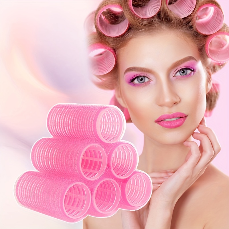 hair rollers set women nylon no heat curlers easy Temu Cyprus