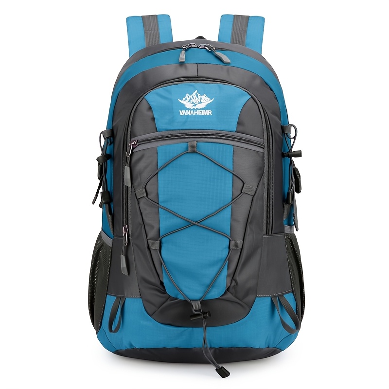 Hiking Backpack with Multiple Compartments and Elastic Drawstring