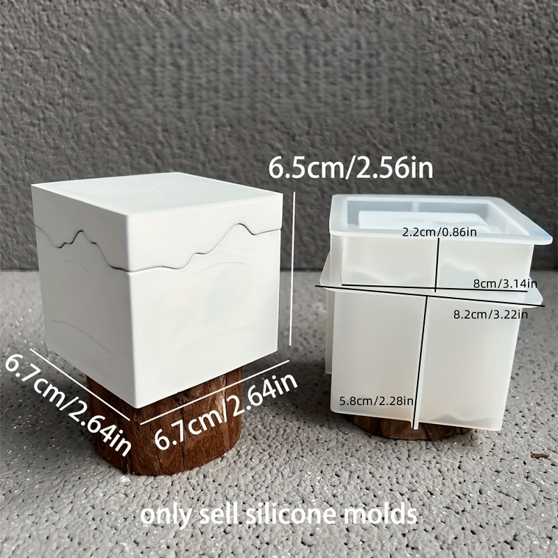 1 Set Fun Resin Silicone Mold Suitable For Epoxy Resin, Square And Irregular Splicing Molds With Multi-components For Making, Soap Molds, Wax, Clay Crafts, Home Decor Container Molds