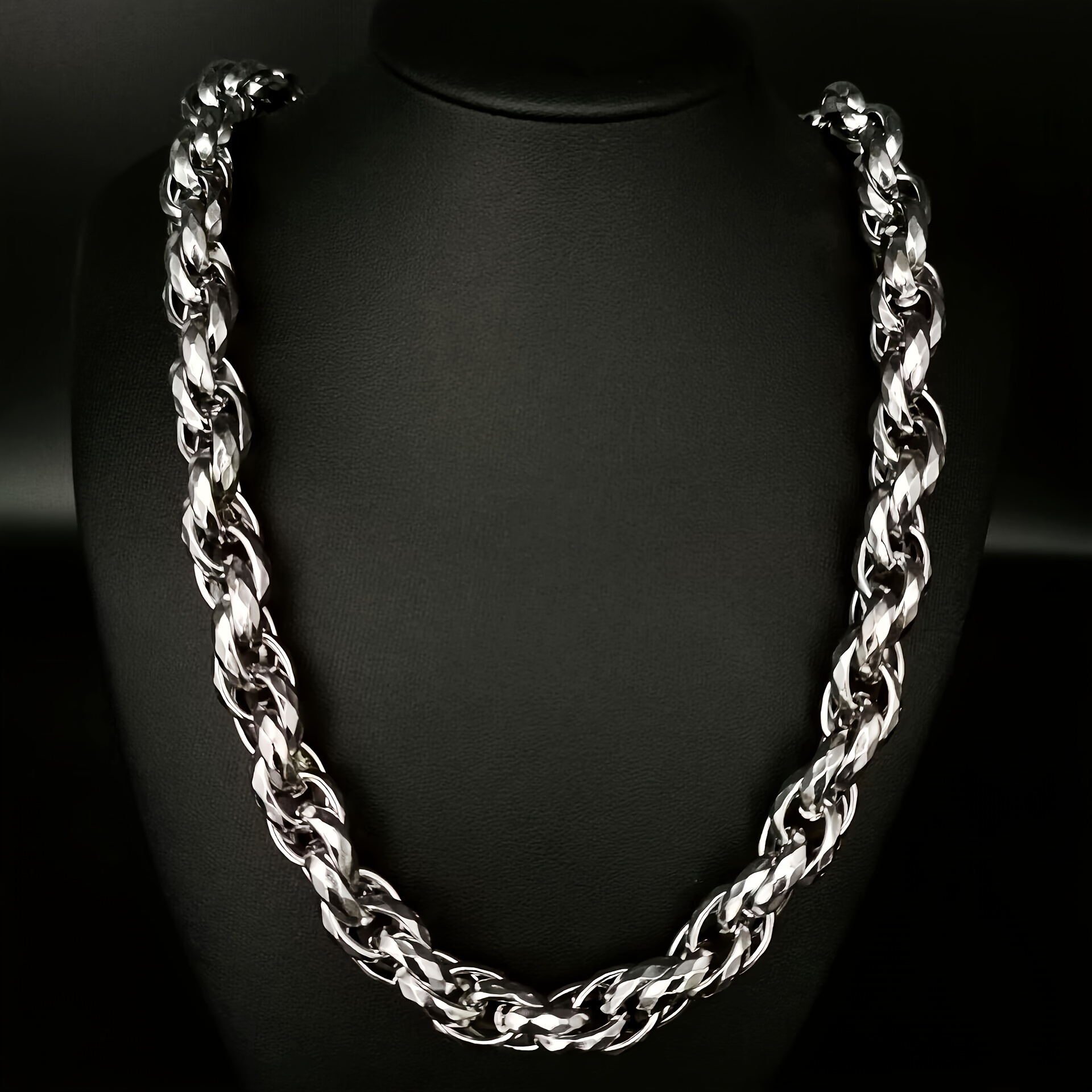 Men's Thick Stainless Steel Cuban Chain Set