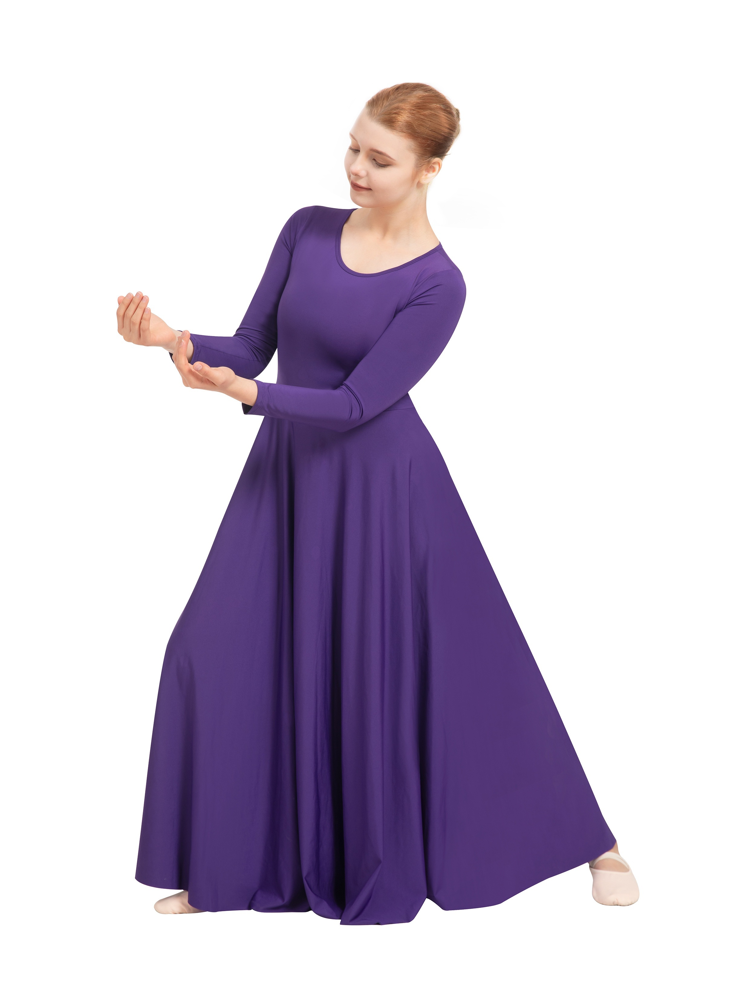 denim dresses for women plus size Women Vintage Plus Size Long Sleeved Denim Dress