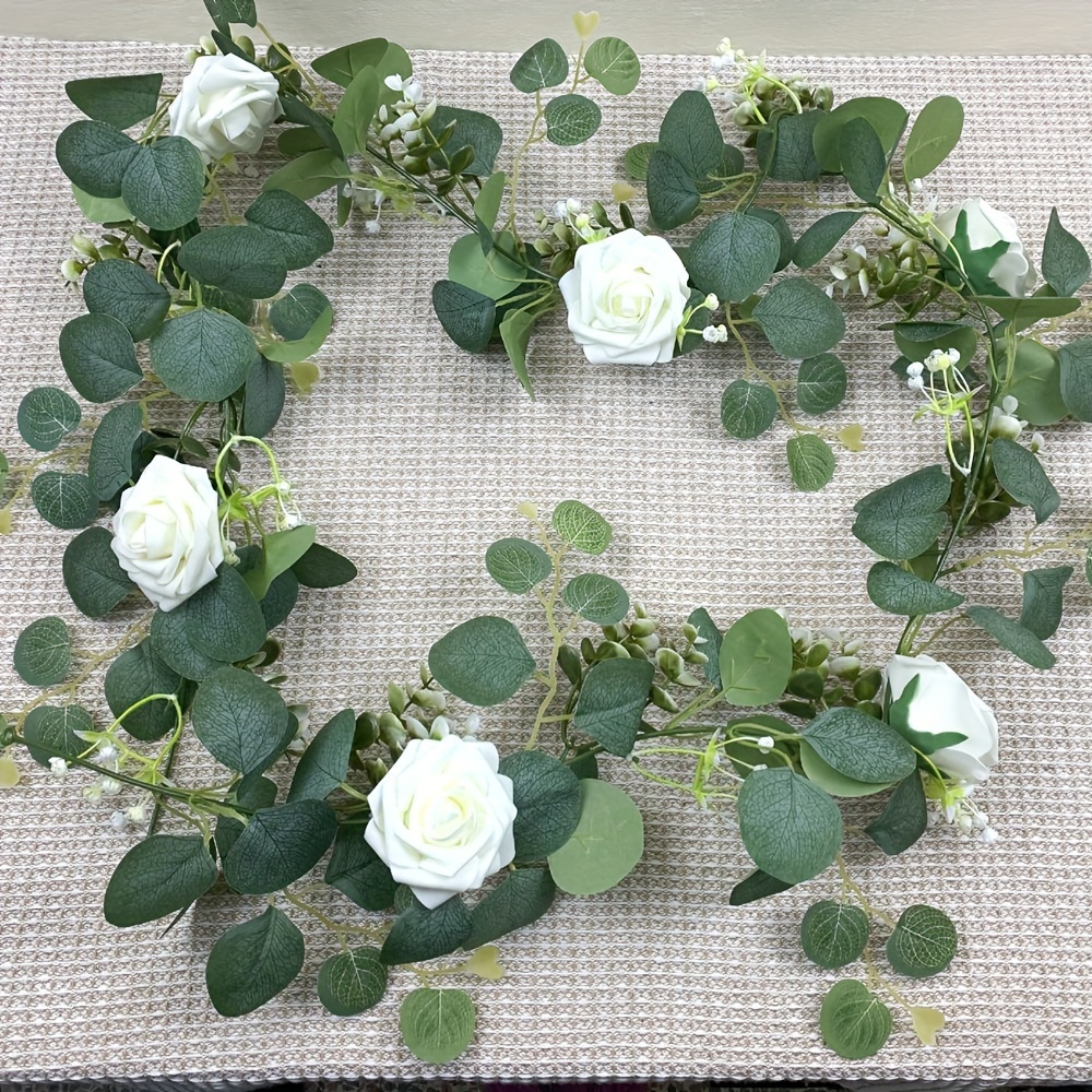 Eukalyptus Girlanden Online Shop Knstliche Eukalyptus-Girlande 6 Fu   Hngende Blumenrebe Efeu  Fr Hochzeit, Party & Deko