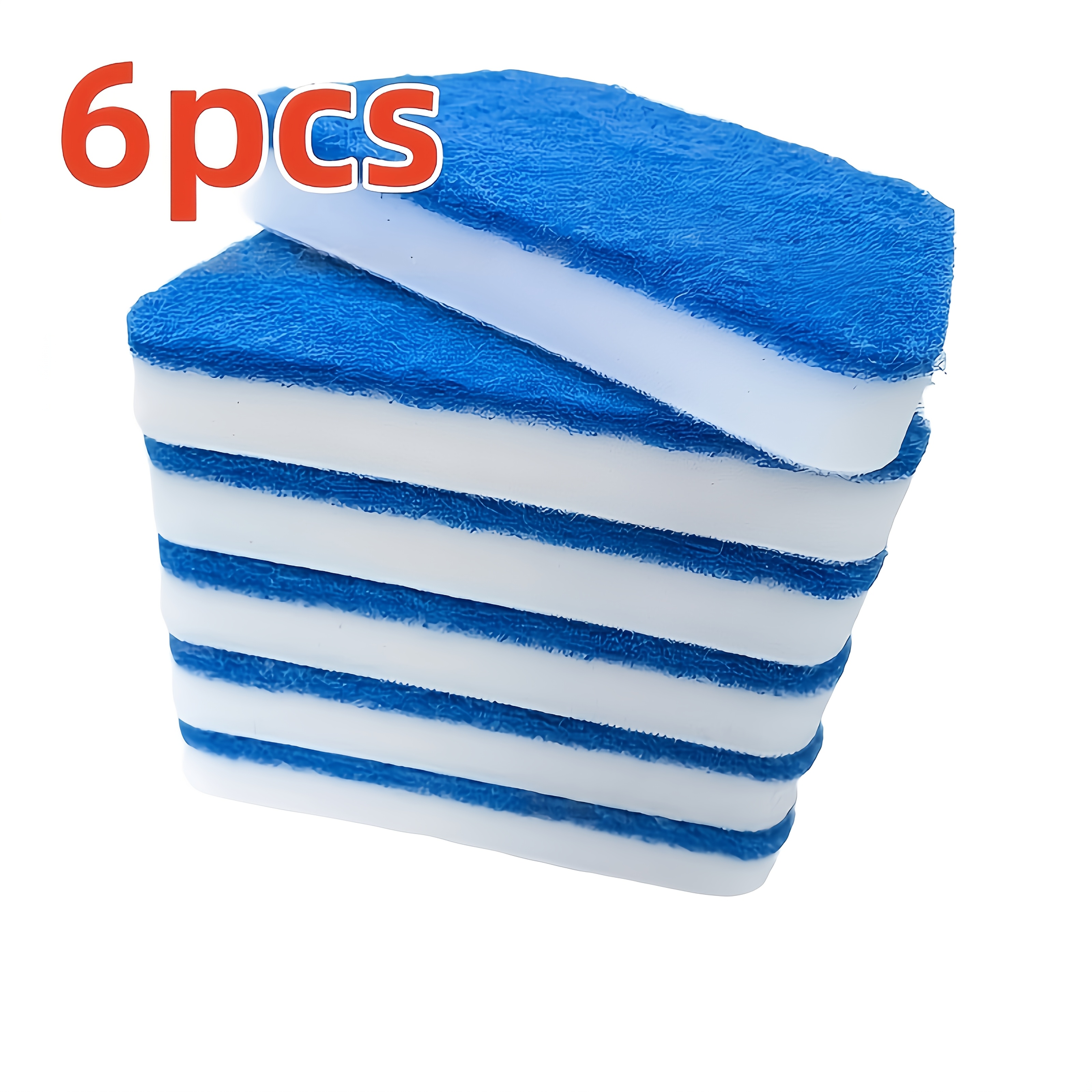 3/6pcs/18pcs Cleaning Sponges, Cleaning Brush Replacement Heads, Bathtub Brush Sponges, Glass Brush Sponges, Kitchen Cleaning Sponges, Suitable For Cleaning Kitchens, Bathrooms, And Living Rooms