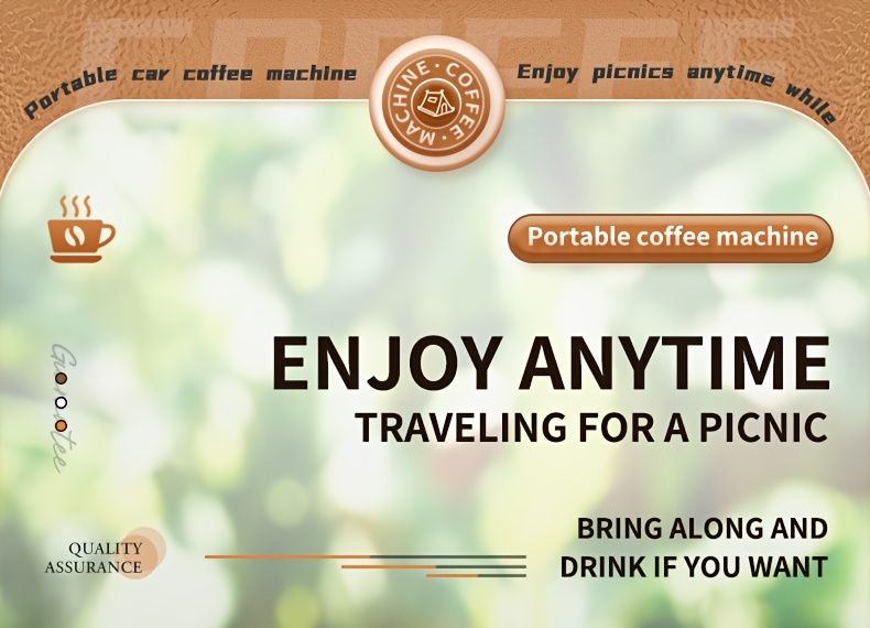 2in 1 portable coffee machine compact and rechargeable compatible with coffee powder and capsules convenient operation camping no heating function details 6