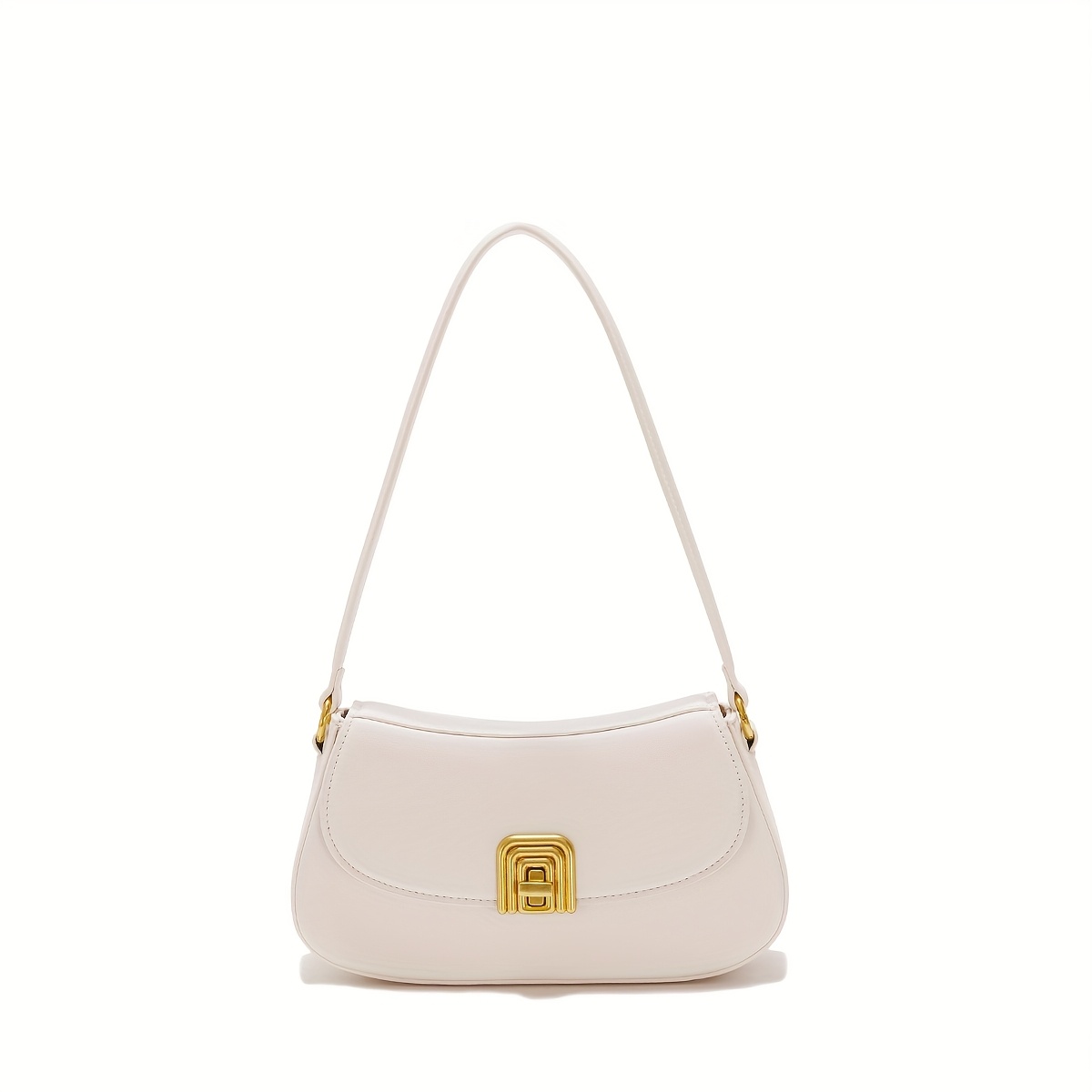 Borsa a mano / tracolla da donna in vera pelle AIDA BEE BAG, colore BIANCO, CHIAROSCURO, Made in