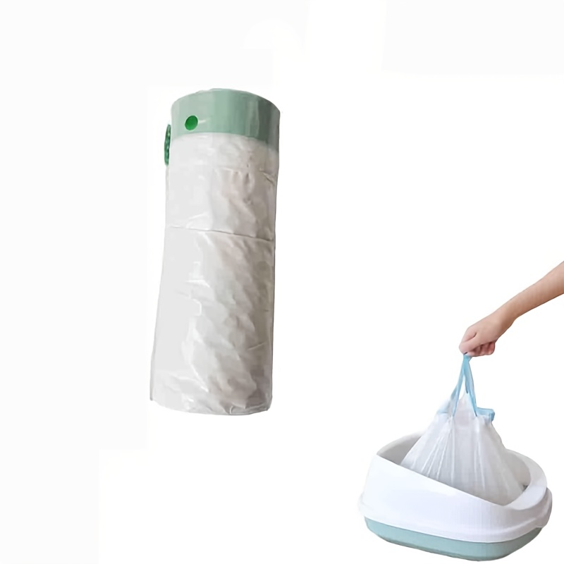 TEMU 30-pack - Extra Thick Oversized Cat Litter Box Liners And Waste Bags - Suitable For Stainless Steel Litter Boxes And Automatic Litter Boxes - 37
