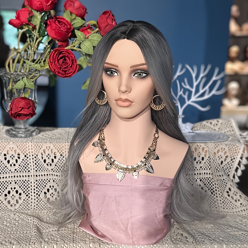 TEMU Tête de Mannequin Détachable, Rotation à 360°, Idéale pour Présenter Perruques, Boucles d'Oreilles, Foulards, etc. sous Divers