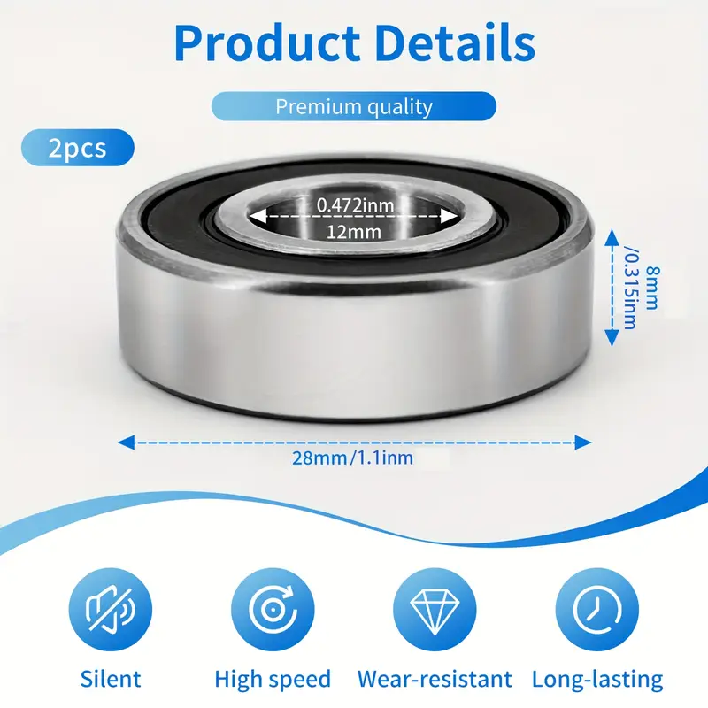 Motor Ball Bearings For Ninebot MAX G30 Ball Rear Wheel Bearing Rear