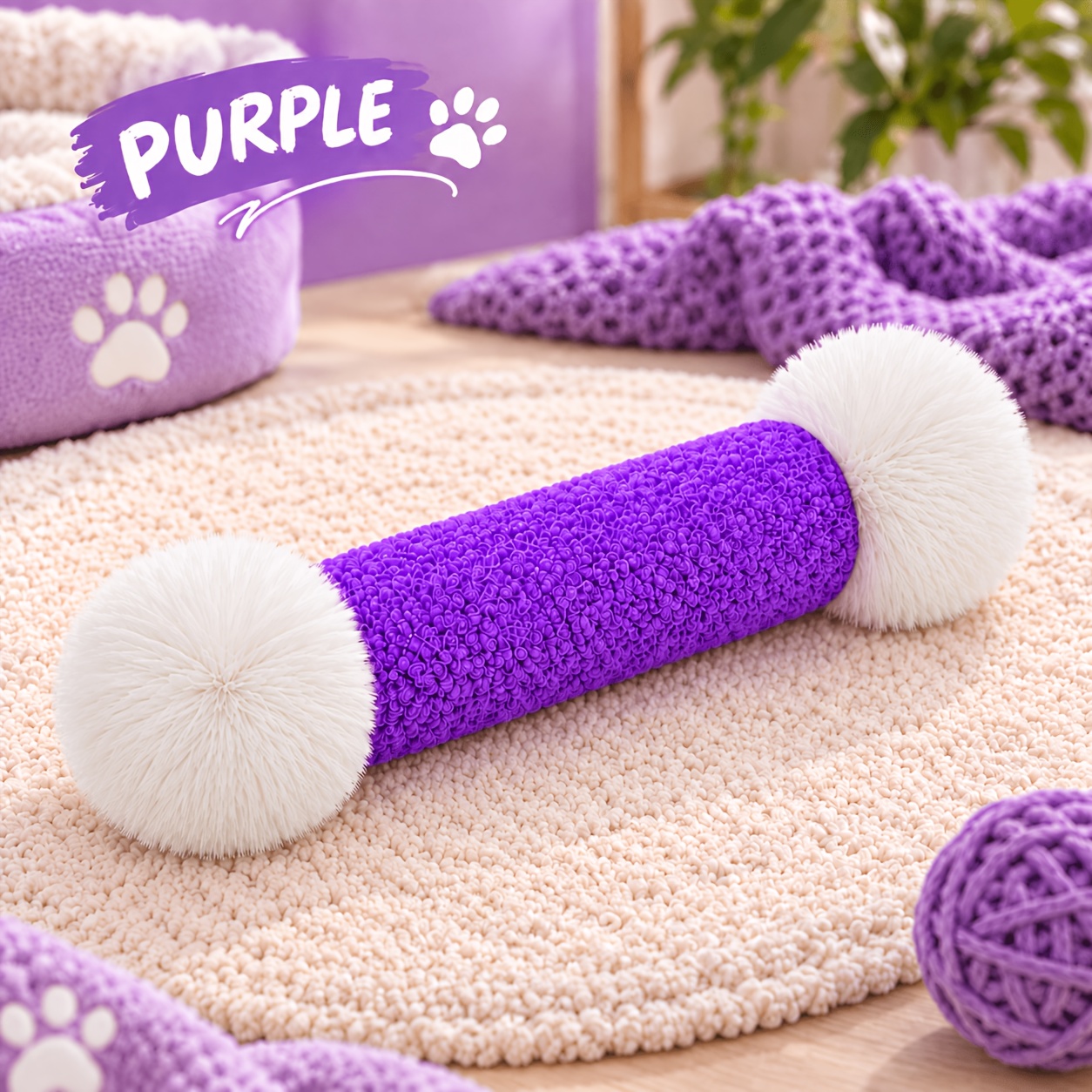 TEMU Peluche Jumbo pour Chat, Jouets d'intérieur pour chats et chatons, Peluche Chat Macaron, Peluche Douce à Mâcher, à Serrer , à Frapper, Jouet