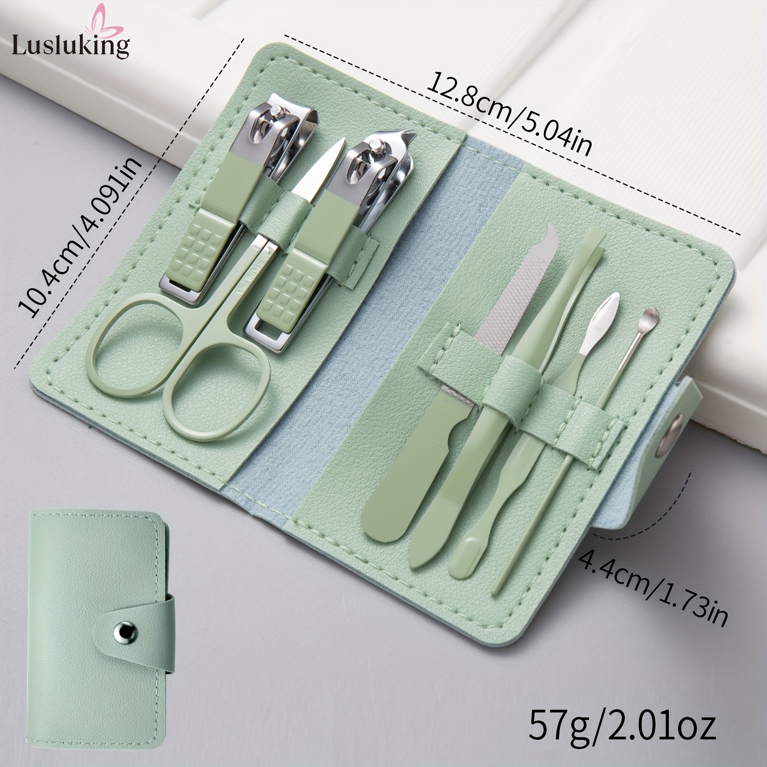 7pcs high quality stainless steel nail clipper set manicure kit with cuticle   personal nail care tools for  