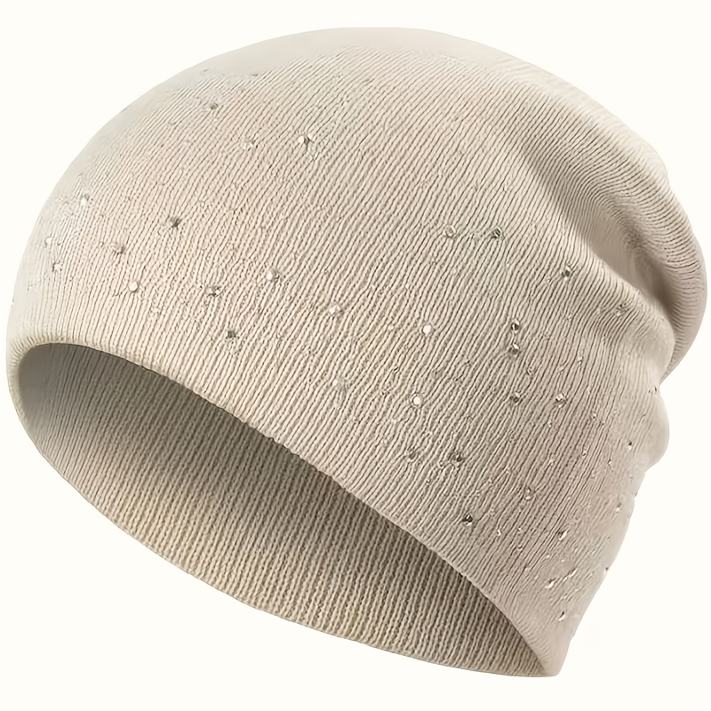 TEMU Festival Sparkle Hat With Random Rhinestones - Lightweight Breathable Beanie For Burning For Man And Music Concert Party Outfits - Unisex