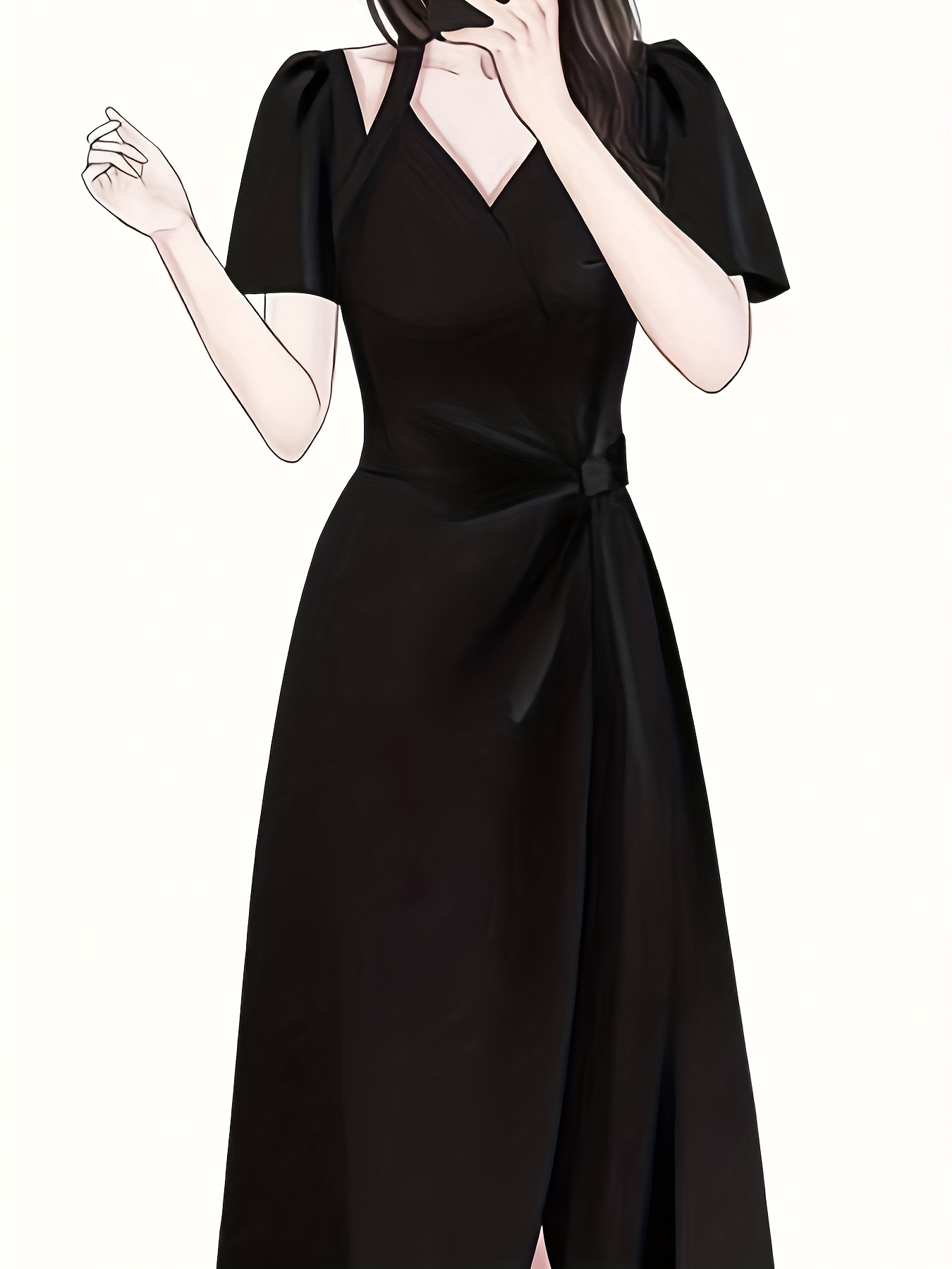 cotton jersey maxi dress Brown Cotton Candy Jersey Modest Maxi Dress main image 1